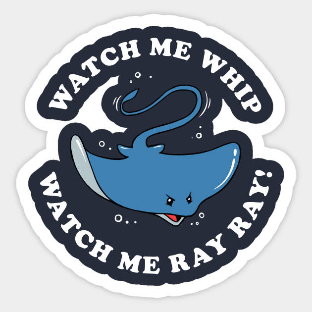 Watch Me Whip Watch Me Ray Ray Sticker by dumbshirts